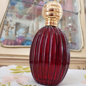 Vintage 1980s Classic Valentino V Pour Femme Eau de Toilette EDT Huge 5 Oz 180ml Splash RED FLANKER Original Formula