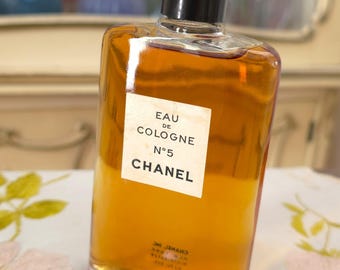 Vintage 1950s Chanel No. 5 Eau De Cologne 3.2 Oz (95ml) Splash