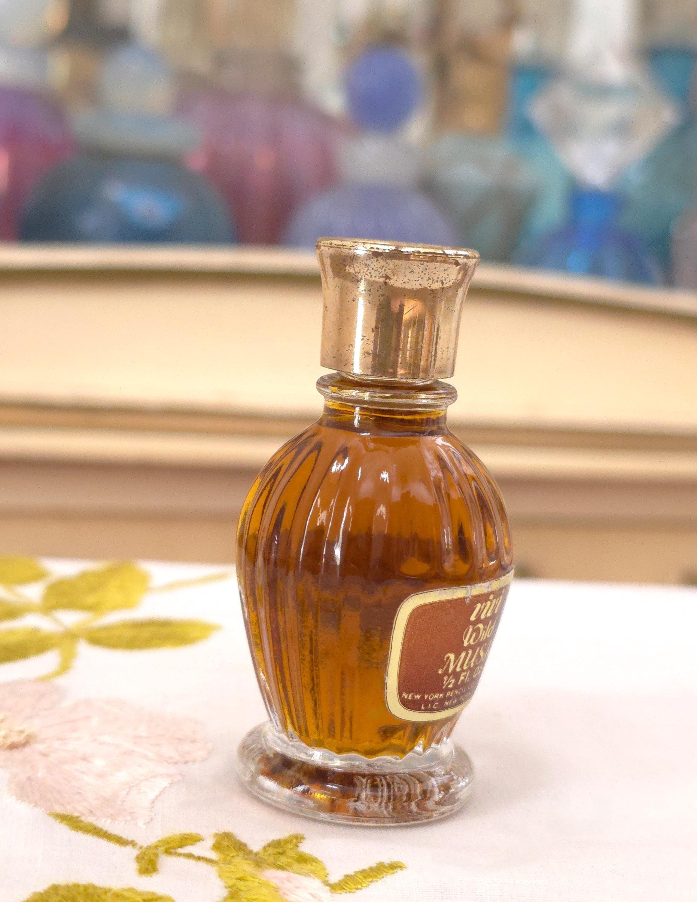 Vintage 1960s VIVI WILD Musk Perfume Oil 0.50 Oz 15ml Splash by