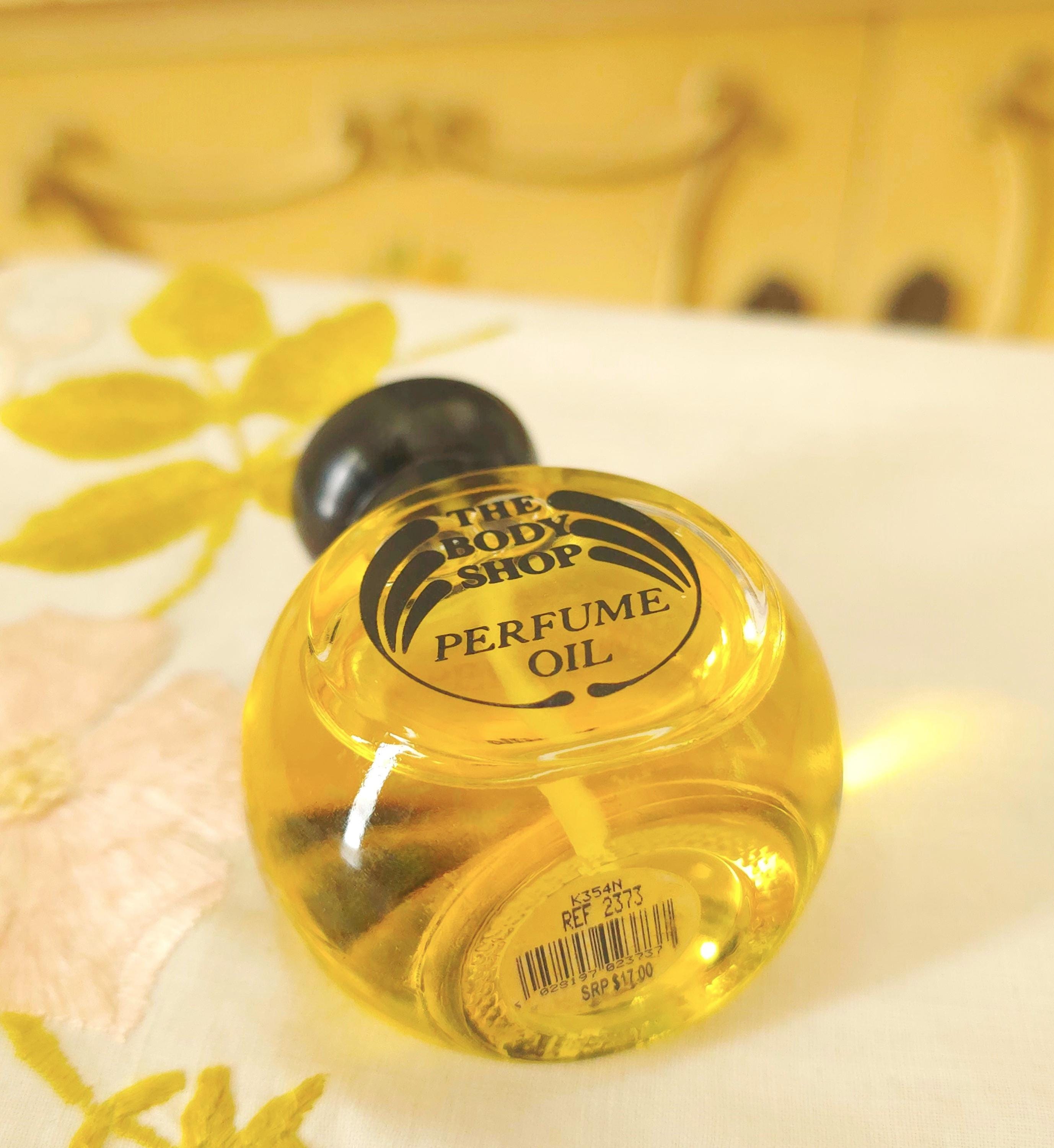Vintage 1990s TBS the Body Shop VANILLA Perfume Oil 1 Oz 30ml