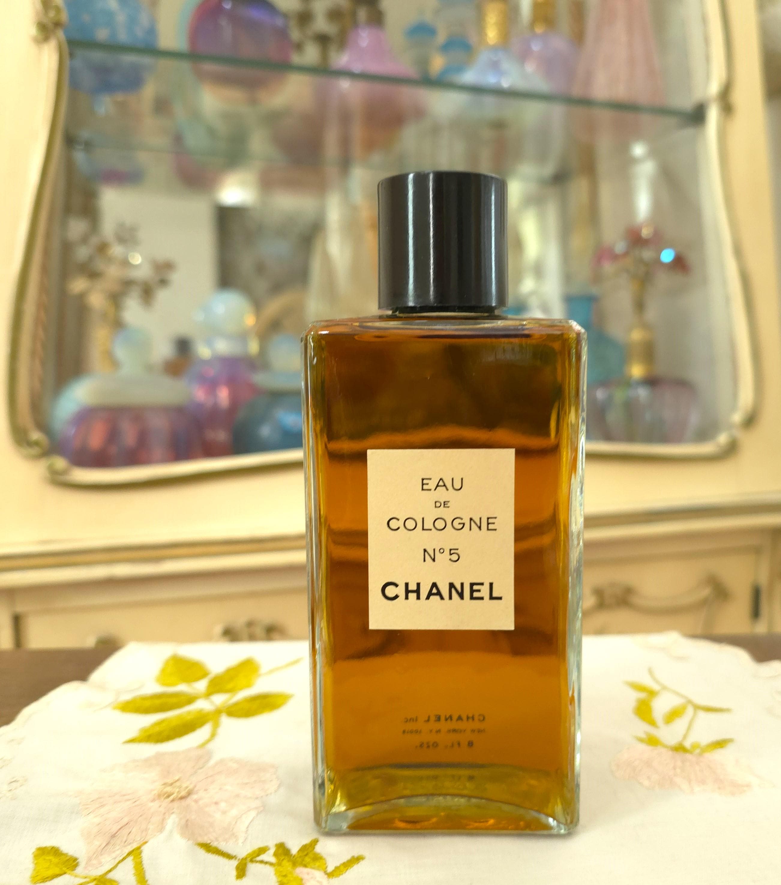 Vintage 1960s Chanel No. 5 Eau De Cologne EDC HUGE 8 Oz 240ml