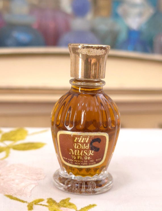 Vintage 1960s VIVI WILD Musk Perfume Oil 0.50 Oz 15ml Splash by