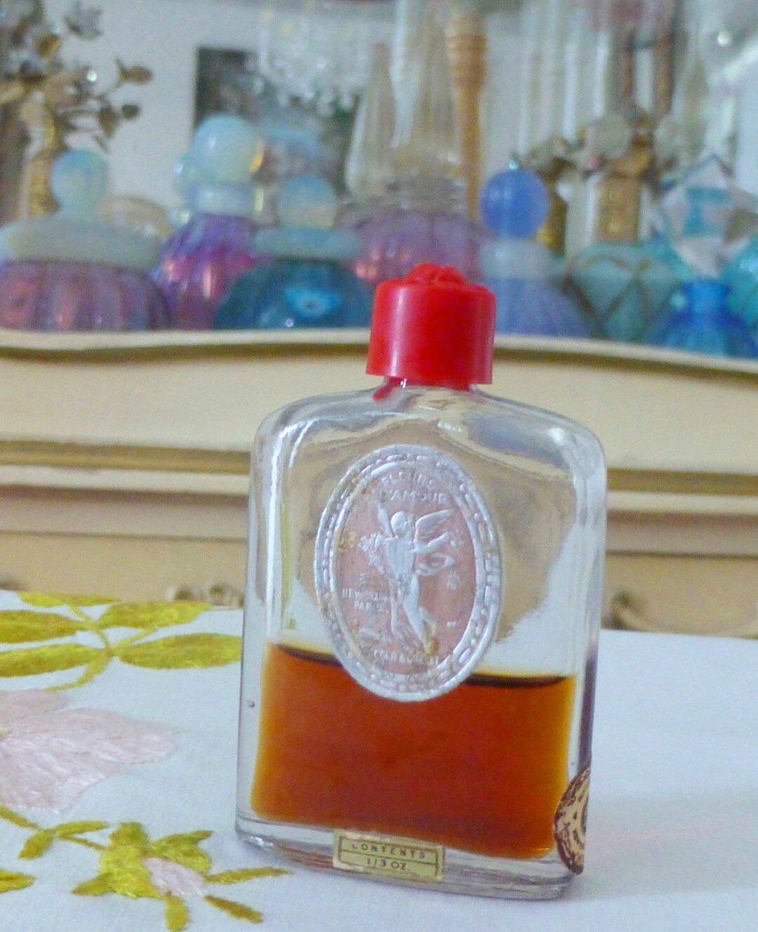 Vintage 1940s Internally SEALED Roger & Gallet FLEURS D'AMOUR