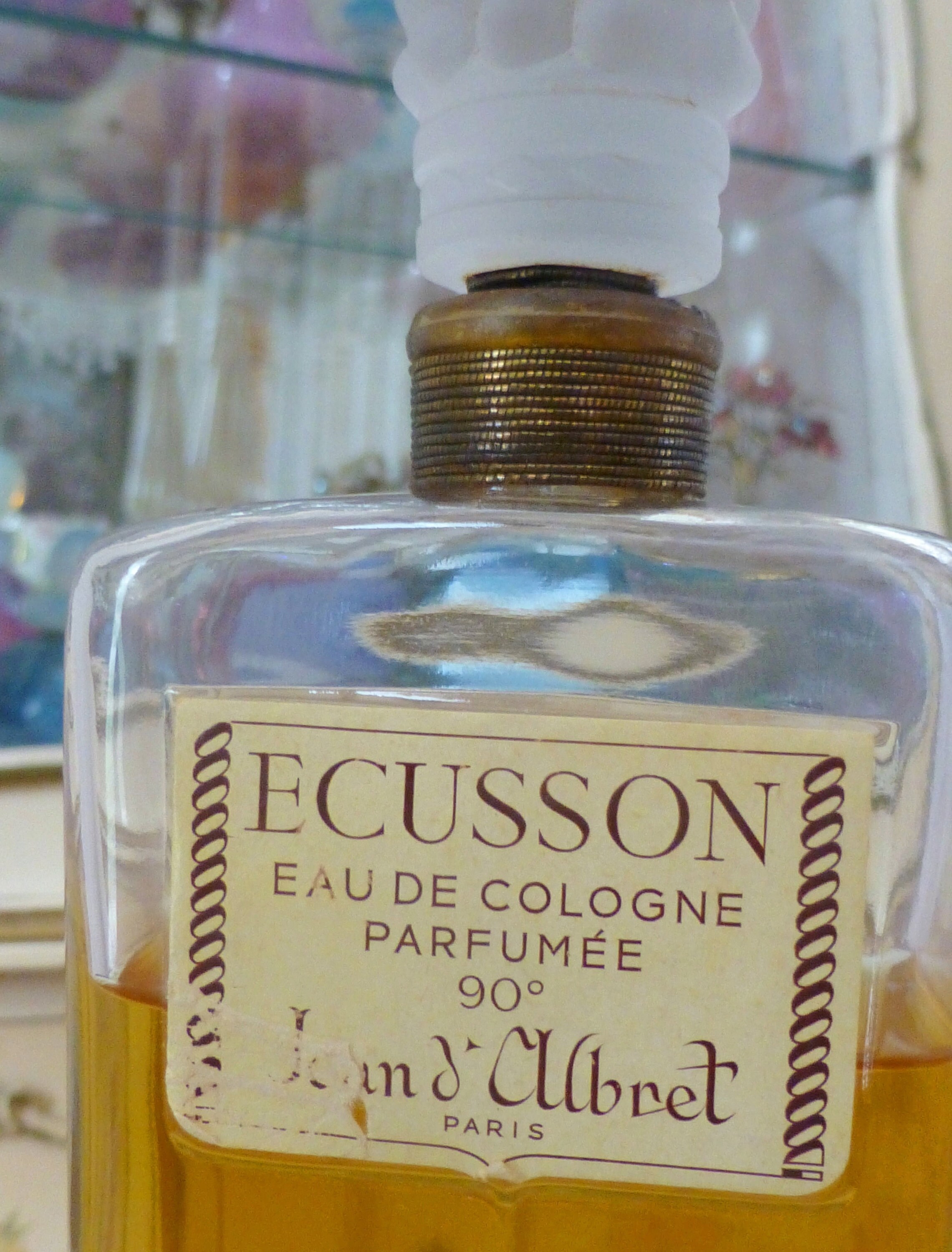 Vintage 1940s Sealed and Corded Jean D'albret ECUSSON Eau De