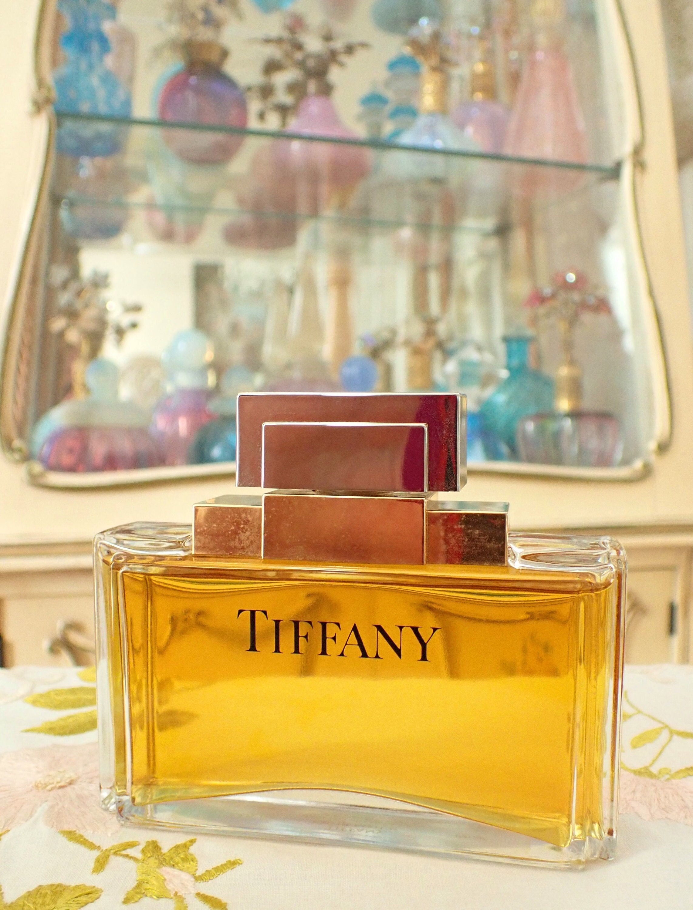 TIFFANY&Co. SV925 香水ボトル 1980s NY本店購入 Vintage 1980s Tiffany Eau De Parfum 3.4 Oz (100ml) Splash New Old