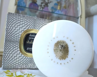 Polvos para polvos con borla Guerlain SHALIMAR vintage de los años 60, 8 oz (227 g)