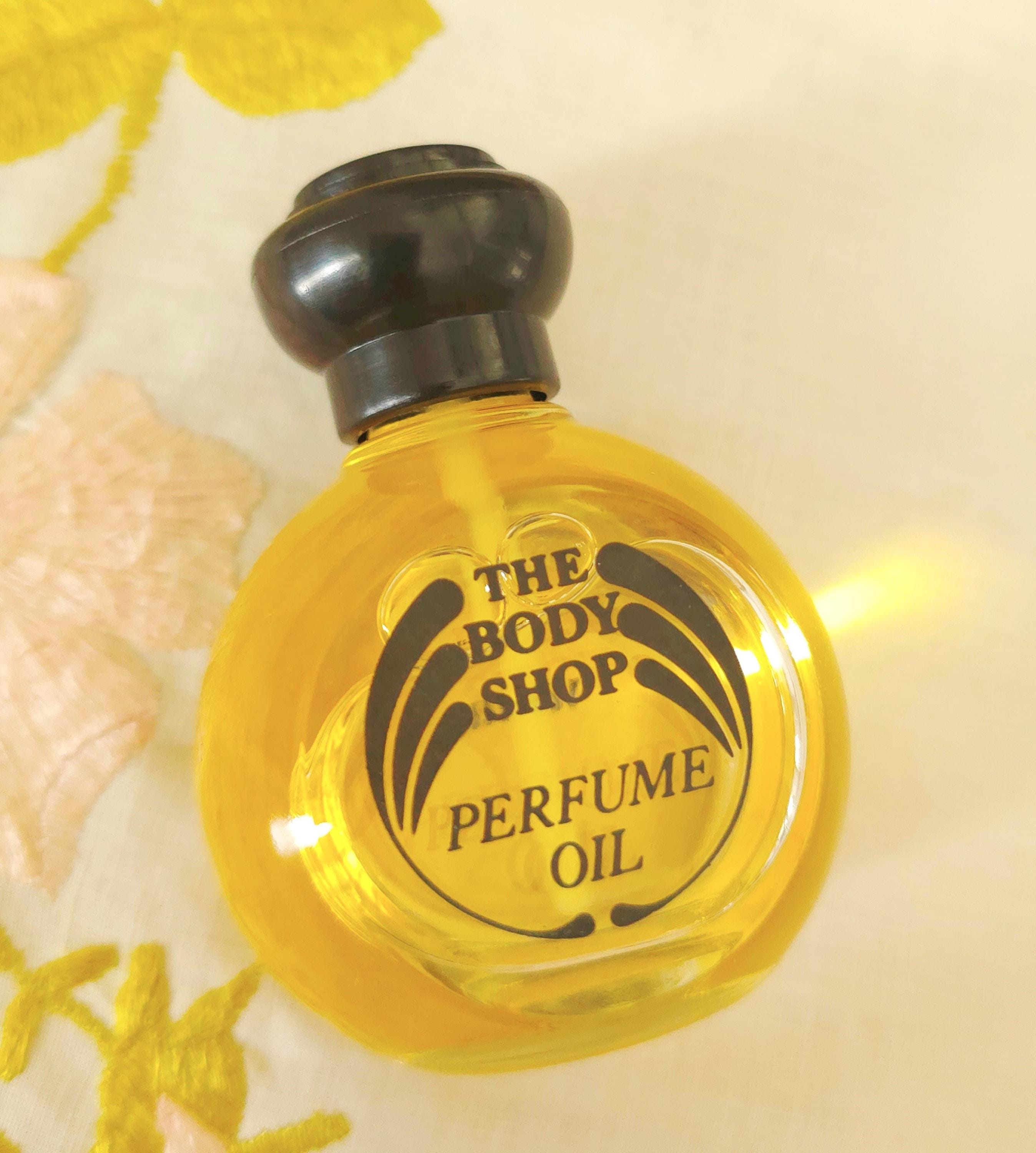 Vintage 1990s TBS the Body Shop VANILLA Perfume Oil 1 Oz 30ml