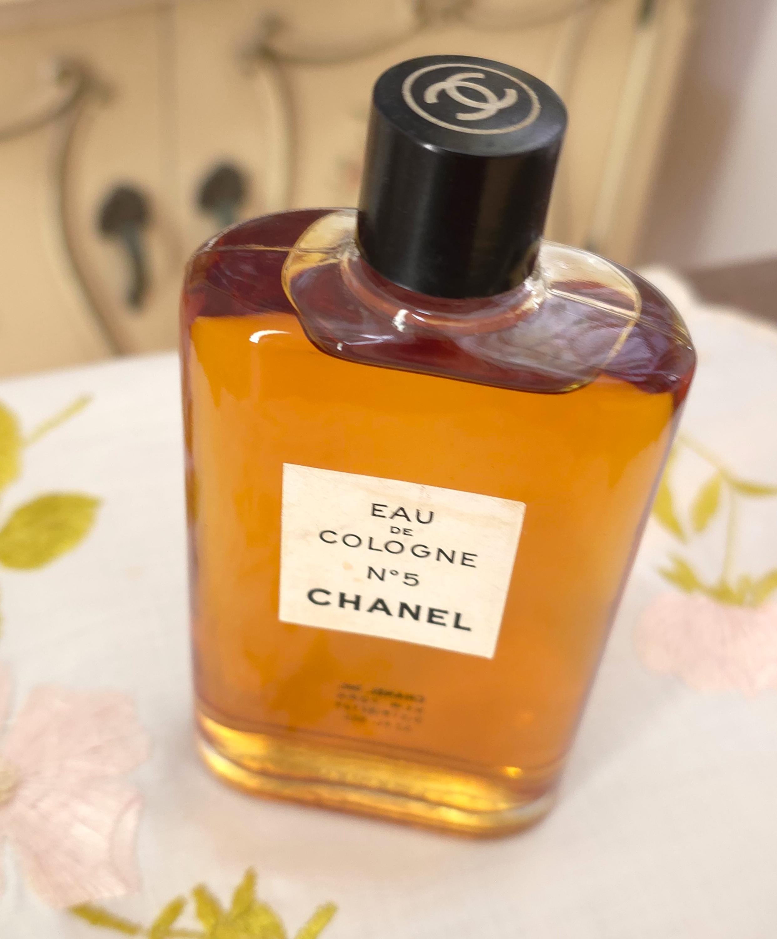 Vintage 1950s Chanel No. 5 Eau De Cologne EDC 3.2 Oz 95ml Splash