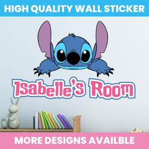 Stitch Sticker Personalised Bedroom Wall Decal