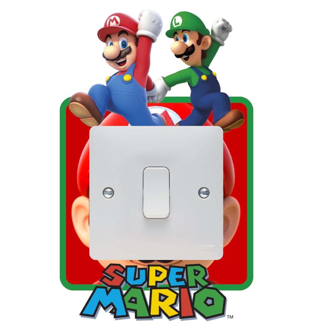 Super Mario Light Switch Sticker Etsy UK