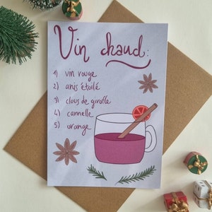 Carte de Noël : Vin Chaud