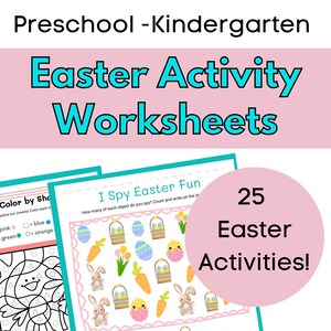Easter Worksheet Printables for Pre-K to K