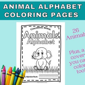 Animal Alphabet Coloring Pages