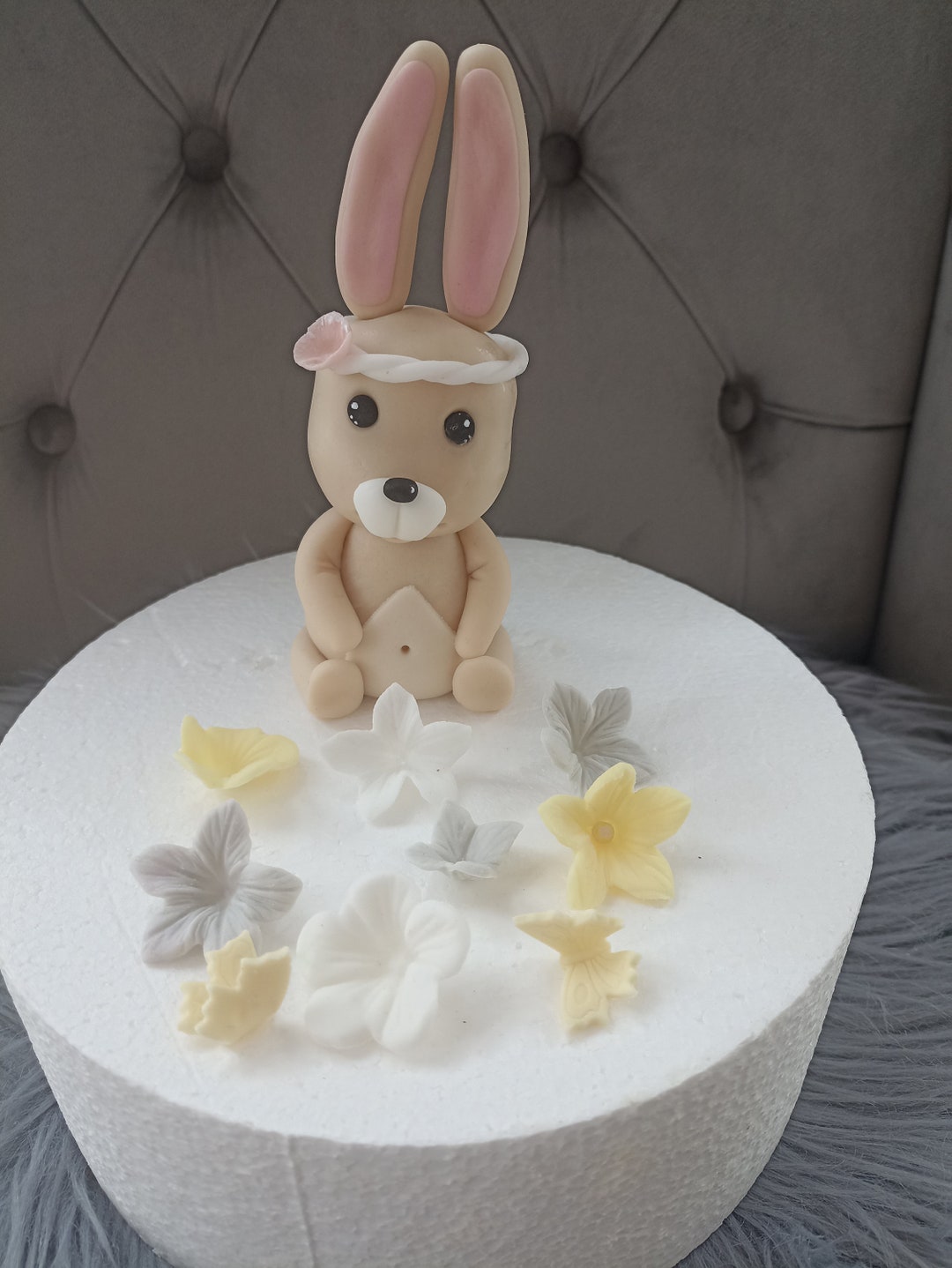 Fondant Figure Rabbit, Cake Decoration, Birthday Decoration - Etsy