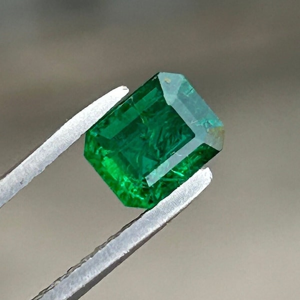 Natural Emerald Octagon, Faceted Emerald, Loose Emerald, Emerald Gemstone, Emerald Cut, Ring Size Emerald, 6X4 MM, 0.70 Carats, Emerald Gems