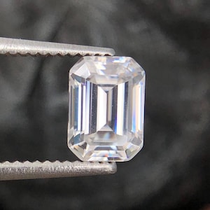 7x5mm to 10x14mm emerald cut Moissanite octagon, Loose VVS Certified Moissanite Sparkles Gemstone For Pendant, Moissanite Diamond Substitute