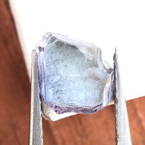 Unheated Tanzanite Rough, Natural Tanzanite Raw, 1.25 Loose Ct Zoisite Tanzanite, Blue & Purple Tanzanite Crystal, Rough For Jewelry Making.
