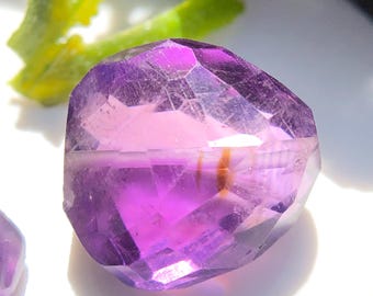 Purple Drill Amethyst, Natural Faceted Gemstone (15.75 Carats)