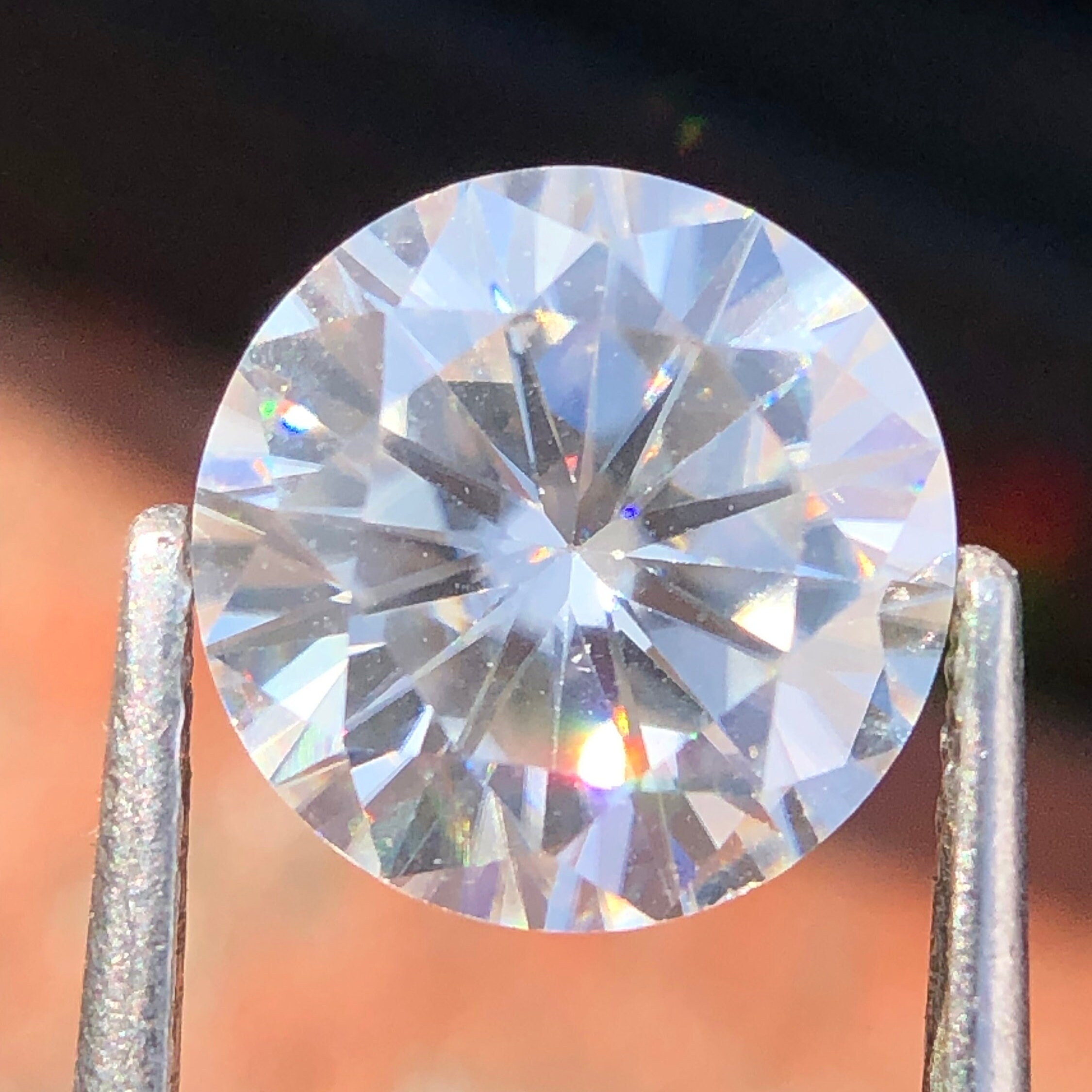 Natural White Moissanite Gemstone 8mm VVSI Clean Moissanite Loose natural-white-moissanite-gemstone-8mm-vvsi-clean-moissanite-loose