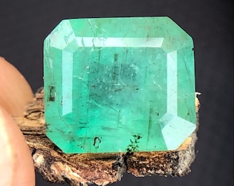3,7 kt groene smaragd edelsteen | Octagon Cut, geboortesteen mei
