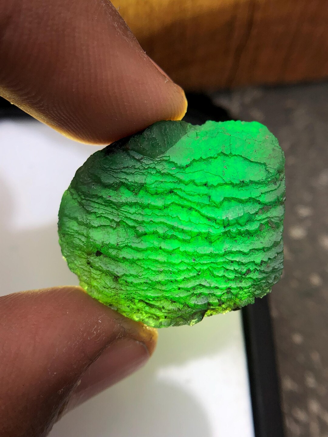 Pokemon Emerald Rough 45 Carats Natural Zambian Emerald Rough, Untreated Green Emerald Rough ...