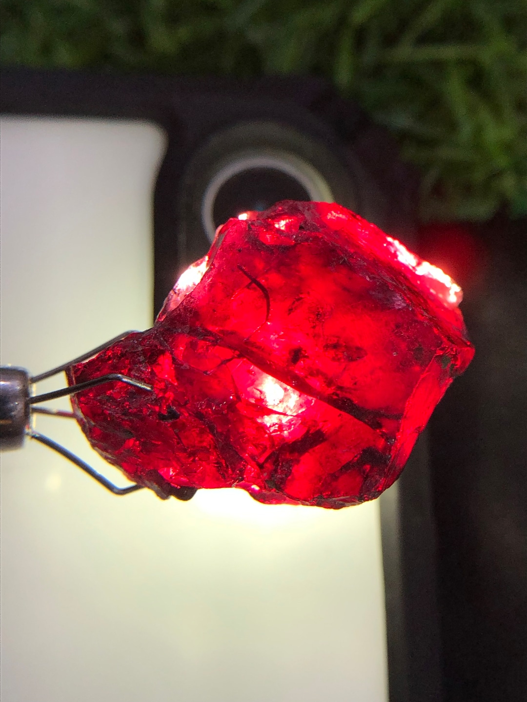 Natural Garnet Rough, 25x18 MM 47.10 Carats Loose Red Garnet Crystal ...