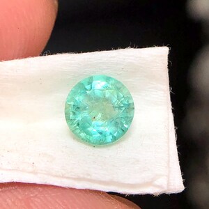 Natural MinT Green Emerald Round, Loose Emerald, Emerald For Jewelry, Ring Size Emerald, 6 MM Emerald Round, 0.75 Carats, Green Gemstone