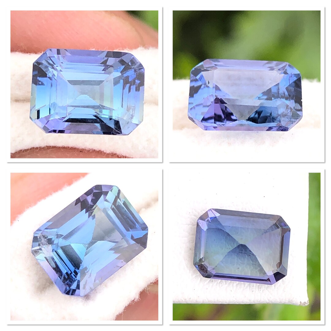 Buy Mermaid Peacock Color Tanzanite, Natural Tanzanite, Rare Tanzanite ...