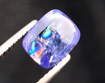 タンザナイト レア色 パープル パープルピンクタンザナイト宝石、5 mmラウンドカット、0.45カラット