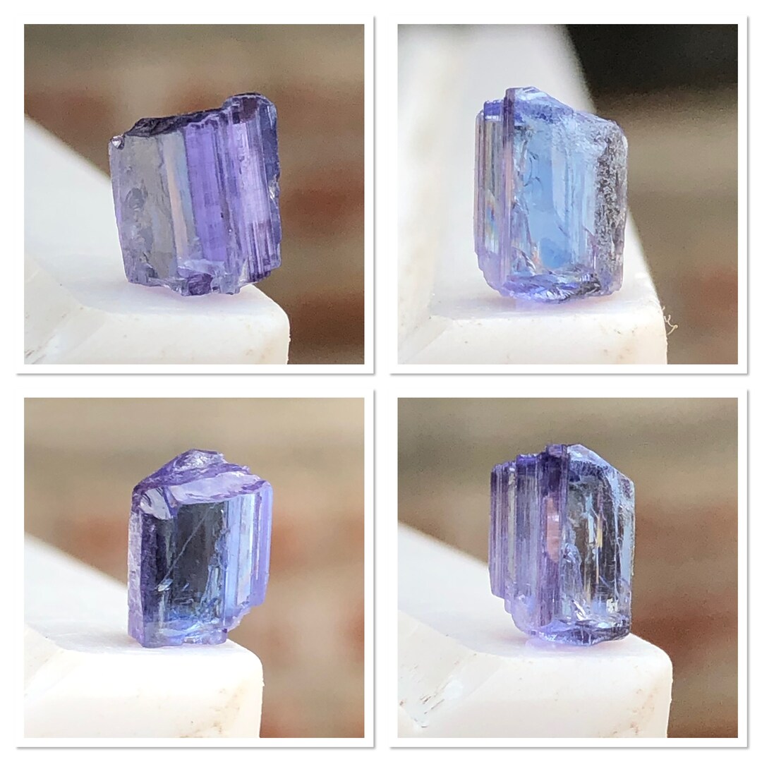 Excellent Natural Purple & Blue Tanzanite, 7x5mm Loose Zoisite ...