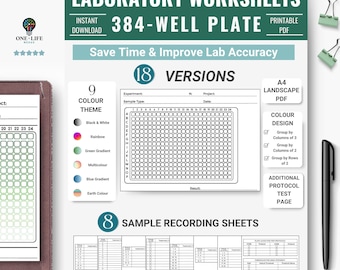 384-Well Plate Template | Lab Experiment Design (PDF)
