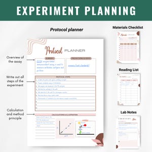 Experiment Tracker Printable | Digital Experiment Log | Scientific Experiment Tracker | Lab Notebook for Research | Research Trial Log | Experiment Management Template | Research Study Tracker | PhD Data Collection Sheet