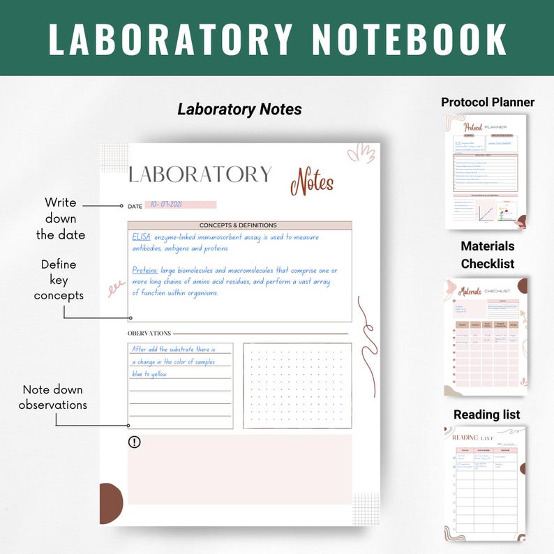 Data Collection Template Printable | Digital Research Data Log | Lab Results Tracker | Science Data Recording Sheet | Research Analysis Template | Lab Data Tracker for Scientists | Experiment Data Log | PhD Research Data Sheet