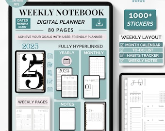 2025 Digital Planner: Minimalist Tablet Productivity (Printable)