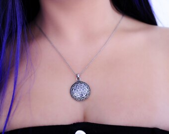 Vintage 925 Sterling Silver Seljuk Motif Pendant – 9g, Luxury & Handcrafted
