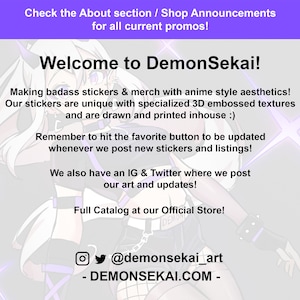 Latex Succubus Demon Waifu - Holographic Vinyl Sticker Edition with 3D Textures // Season 01 image 3