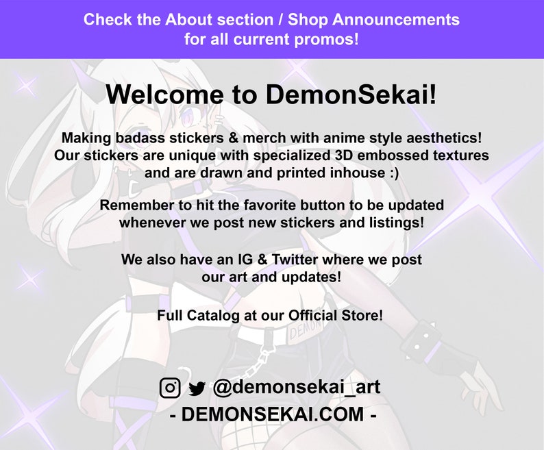 Latex Succubus Demon Waifu - Holographic Vinyl Sticker Edition with 3D Textures // Season 01 image 3
