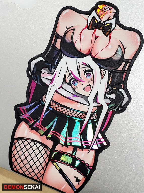 Headless Bunny Girl Anime Waifu Sticker - Holographic Vinyl Sticker Edition with 3D Textures // Season 02 | Halloween Edition