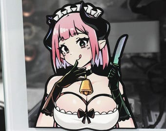 Vad blir det till middag? - Yandere Maid Waifu-klistermärke // Säsong 02-kollektion