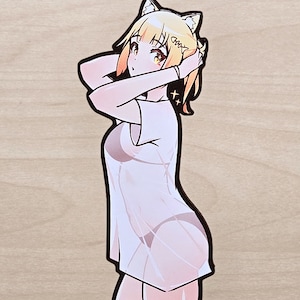 See Through Neko - Holographic Vinyl Sticker Edition with 3D Textures // Season 02
