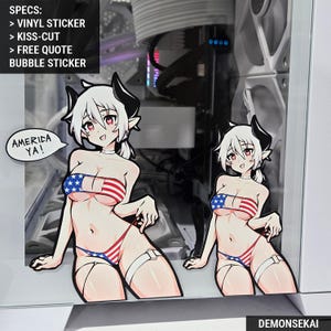 Summer Independence Bikini Waifu Sticker // Season 02 Collection