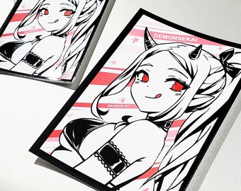 DemonSekai Säsong 01 Brand Slap - Säsongsförsta upplagans vinylklistermärke med 3D-texturer // Säsong 01