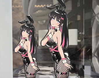 Latex Bunny Girl - Vinylklistermärke med dubbel textur // Säsong 03