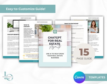 Real Estate ChatGPT Guide - Customizable on Canva - Digital Download
