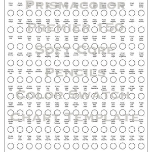 Printable Prismacolor 150 Color Chart Pdf