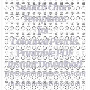 Prismacolor Premier 150 Swatch Chart Template New Colours Included 2 Pdfs New and Classic Colors ...