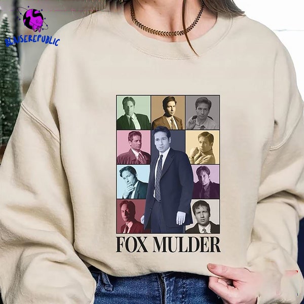 T-shirt de style rétro des années 90 Fox Mulder The X Files, classique unisexe, chemise Fox Mulder, t-shirt David Duchovny, chemise de film Halloween