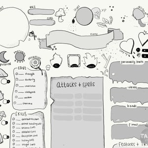 D&amp;D 5e Character Sheet: PDF - Printable for Dungeons and Dragons ...