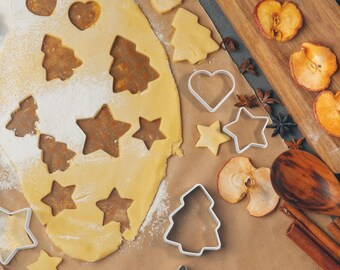 24 Cookie Cutters with Food and Festive Shapes, STL Files for 3D Printing, Holiday Baking Tools, DIY Cookie Cutter Set, Digital Download