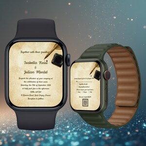 Invitación de boda vintage, papelería de pergamino antiguo, invitación con pluma y tintero, RSVP al estilo del Viejo Mundo, plantilla editable, conjunto nostálgico